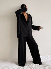 Hazel Blues® |  Long Sleeve Top and Wide Leg Pants Lounge Set