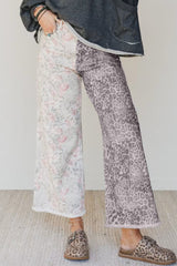 Hazel Blues® |  Leopard Love Jeans | Leopard Floral Jeans