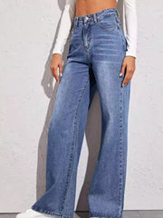 Hazel Blues® |  High-Waisted Wide Leg Jeans