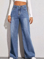 Hazel Blues® |  High-Waisted Wide Leg Jeans