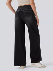 Hazel Blues® |  High-Waisted Wide Leg Jeans