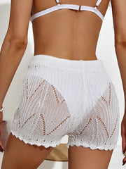 Hazel Blues® |  Drawstring Cutout Swim Shorts