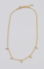 Faithy Jewels Steph Shaker Necklace ~ Crystal