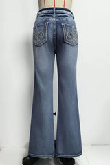 Hazel Blues® |  High-Waisted Flare Leg Jeans