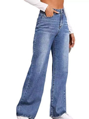 Hazel Blues® |  High-Waisted Wide Leg Jeans