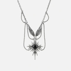 CELESTIAL STARBURST WINGS NECKLACE