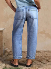 Hazel Blues® |  High-Waisted Relaxed Fit Jeans