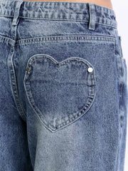 Hazel Blues® |  Pocketed Wide leg Jeans