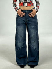 Hazel Blues® |  Vintage Wash Wide Leg Jeans