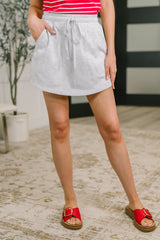 Hazel Blues® |  Easy Does It Skort | Drawstring Skort