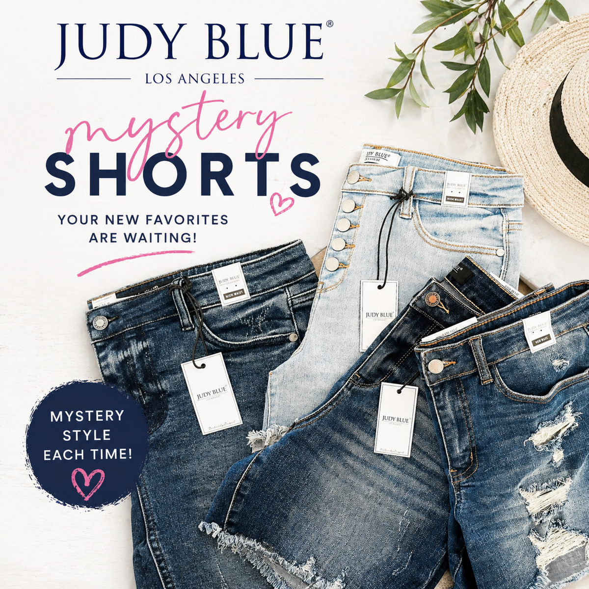 Hazel Blues® |  JUDY BLUE MYSTERY SHORTS