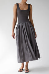 STRING POCKET MAXI DRESS