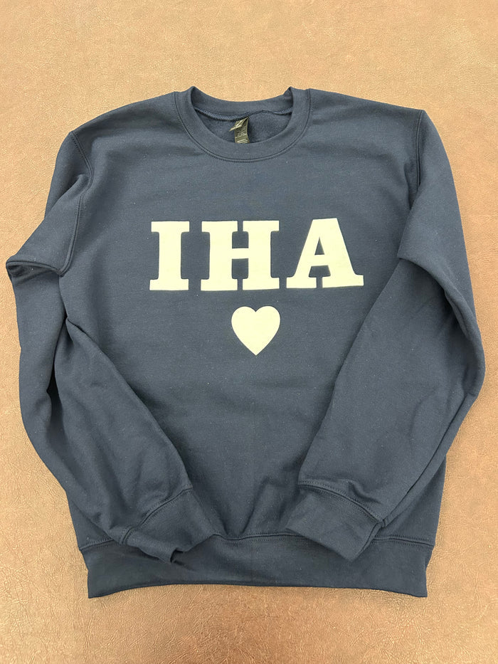 IHA Crew Heart Sweatshirt (comes in multiple colors)