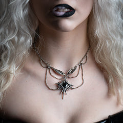 CELESTIAL STARBURST WINGS NECKLACE