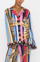 Classic PJ Set ~ Tiger Dreams Silky