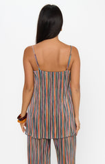 Abby Top ~ Sundown Stripe Knit