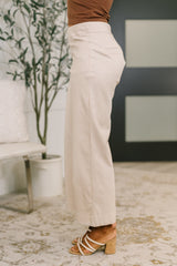 Hazel Blues® |  Only Pair High Waisted Wide Leg Bottoms in Linen