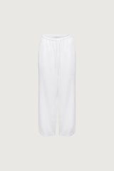 LINEN BLEND WIDE LEG PANT