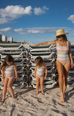 Italia One Piece ~ Rainbow Zigzag Crochet