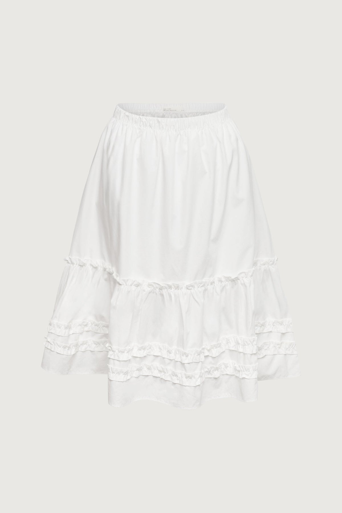 RUFFLED MIDI SKIRT
