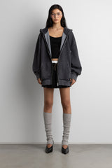 FLEECE STUDIO ZIP-UP HOODIE