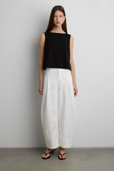 COTTON BLEND SLEEVELESS TANK TOP
