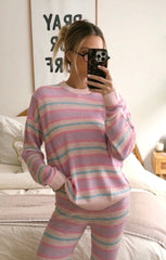 Feel Good Sweater ~ Cotton Candy Stripe Knit