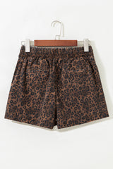 Hazel Blues® |  Wild Side Shorts | Leopard Denim Shorts