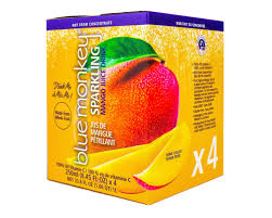 Blue Monkey, Sparkling Mango Juice 4pk