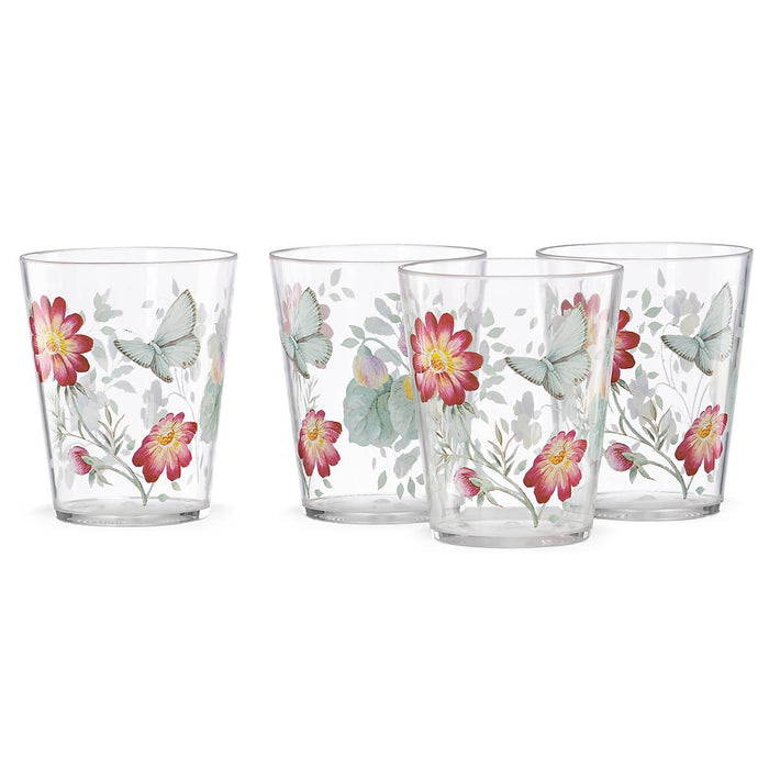 Butterfly Meadow Acrylic Double Old Fashioned Set