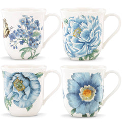 Butterfly Meadow Blue® 4-piece Mug Set