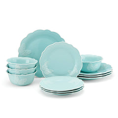 Butterfly Meadow Carved Blue® 12pc Set