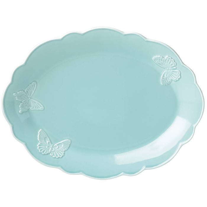 Butterfly Meadow Carved Blue® 16"Oval Platter