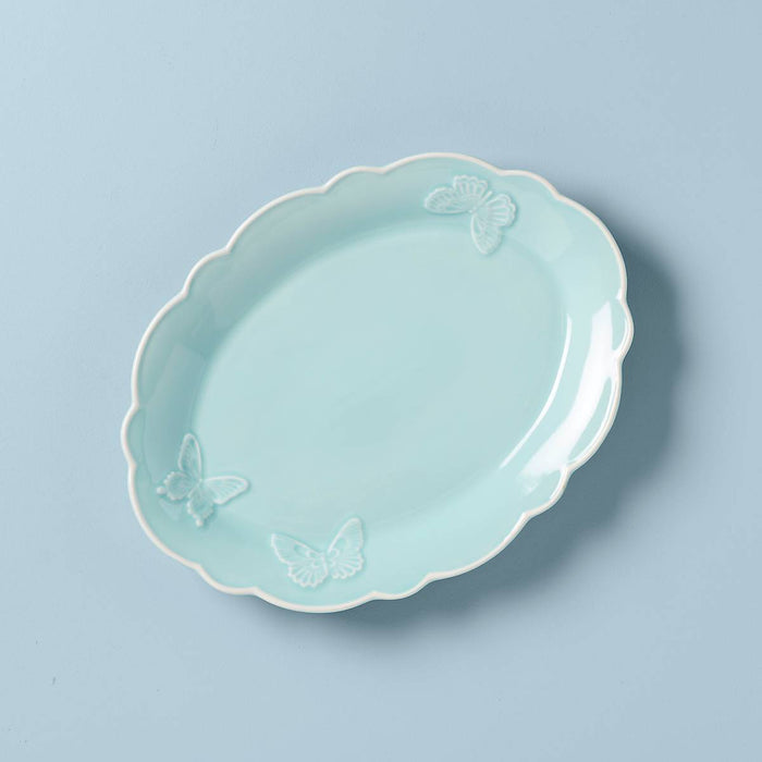 Butterfly Meadow Carved Blue® 16"Oval Platter