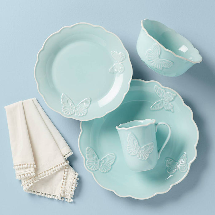 Butterfly Meadow Carved Blue® 4pc Place Set
