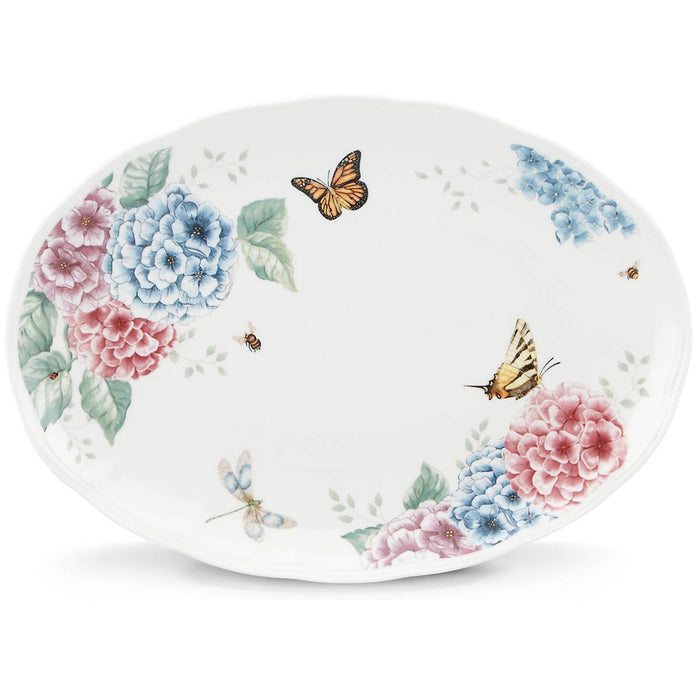 Butterfly Meadow Hydrangea® 16" Oval Platter