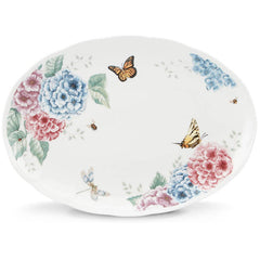 Butterfly Meadow Hydrangea® 16" Oval Platter