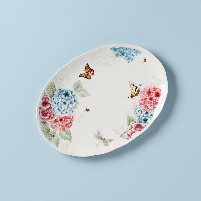 Butterfly Meadow Hydrangea® 16" Oval Platter