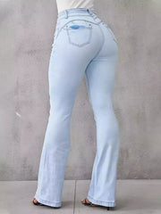 Hazel Blues® | Wash High-Waisted Flare Jeans