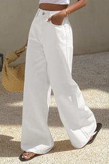 Hazel Blues® |  Solid Color Loose Casual Jeans