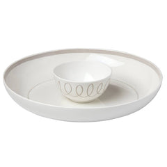Charlotte Street Grey™ Chip and Dip Tray