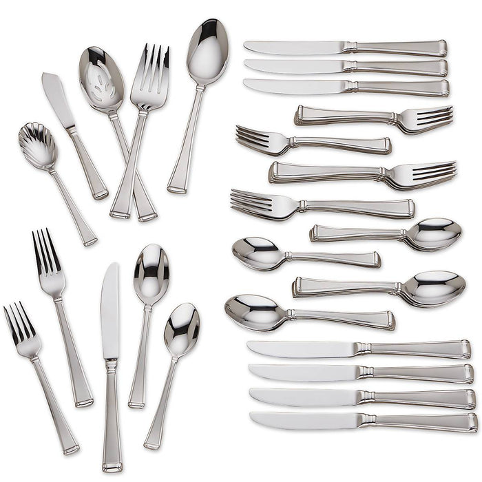 Column Frosted™ 45-piece Flatware Set