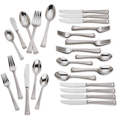 Column Frosted™ 45-piece Flatware Set