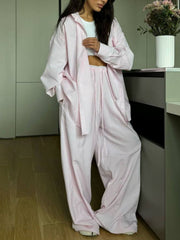 Hazel Blues® |  Relaxed Fit Long Sleeve Shirt and Pants Set