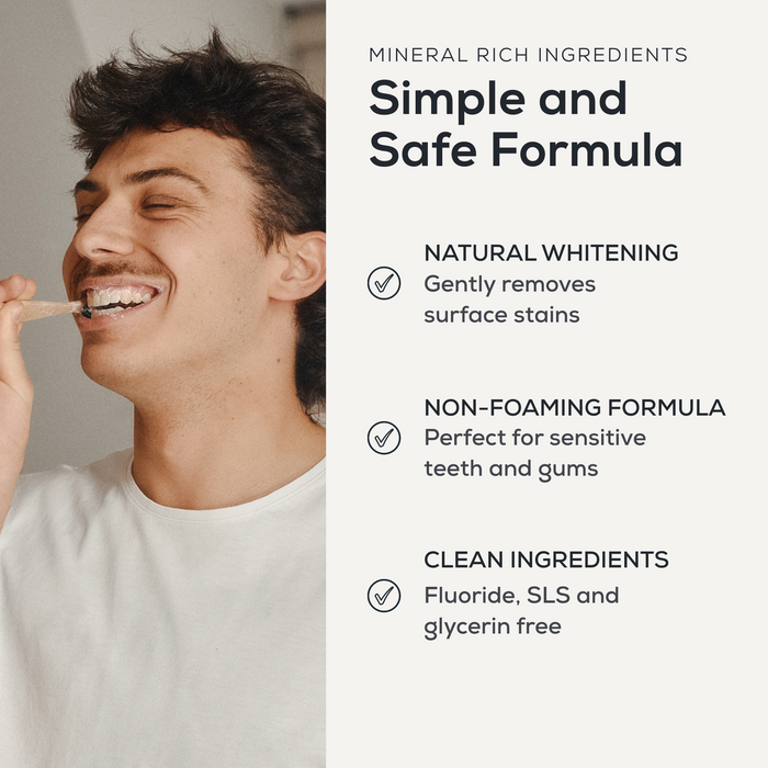 Natural Fluoride Free Toothpaste - Activated Charcoal
