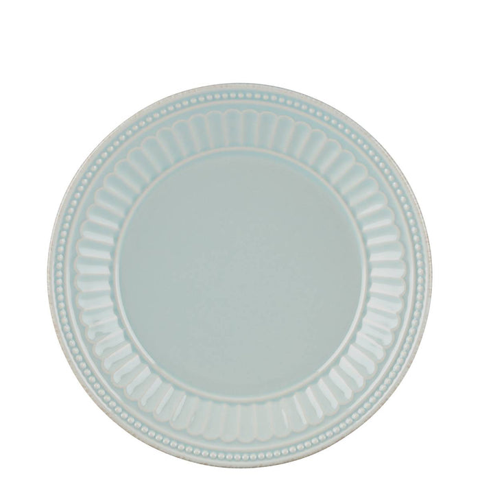 French Perle Groove Ice Blue™ Dessert Plate