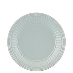 French Perle Groove Ice Blue™ Dessert Plate