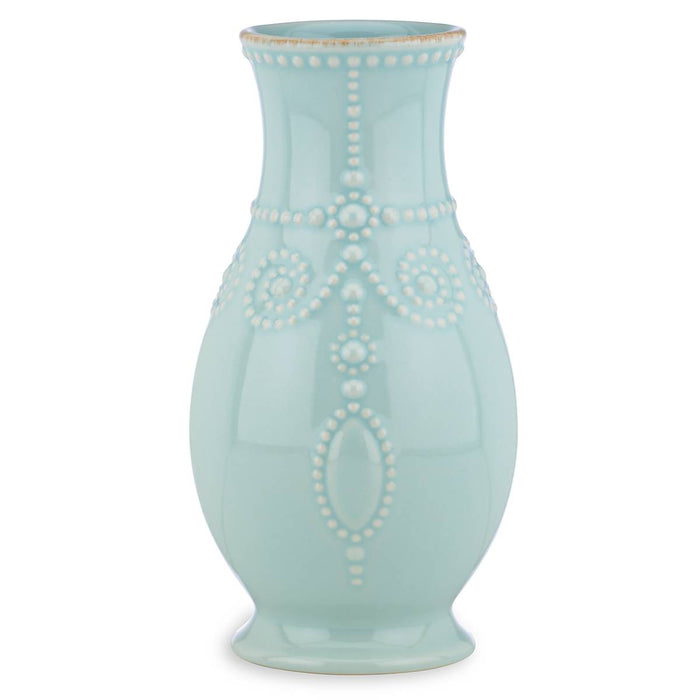 French Perle Ice Blue™ 8" Fluted Vase