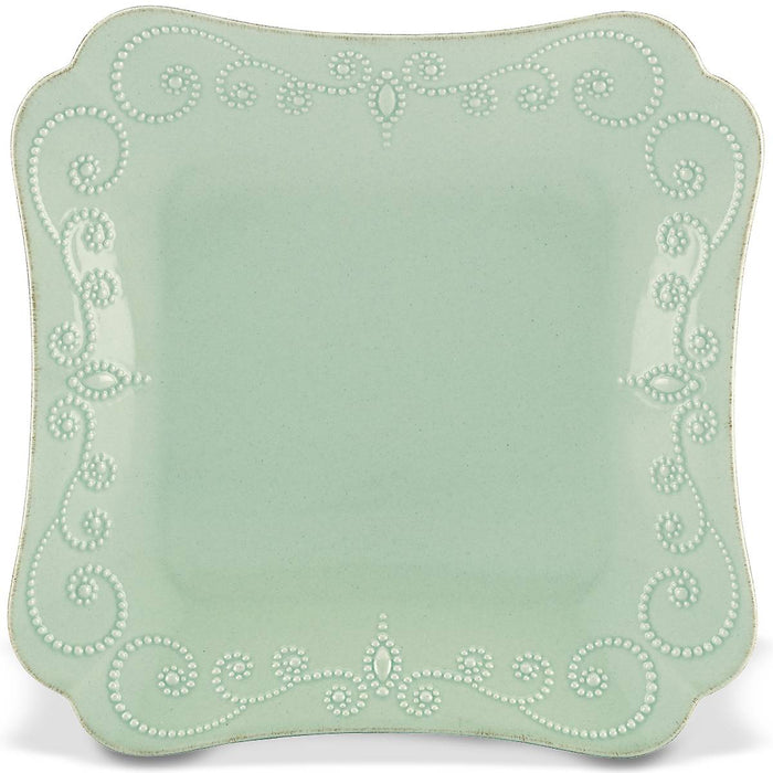 French Perle Ice Blue™ Square Dinner Plate