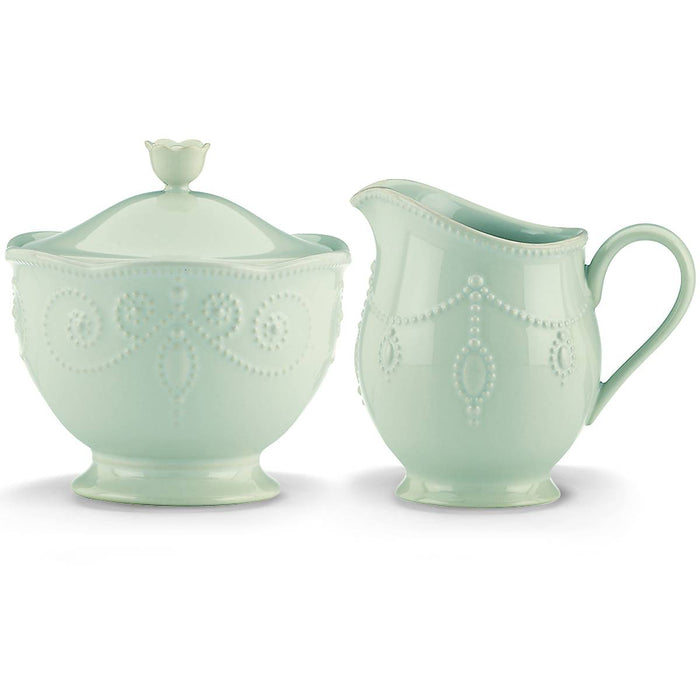 French Perle Ice Blue™ Sugar and Creamer